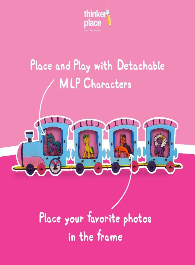 ThinkerPlace My Little Pony DIY Mini Train Photo Frame by ThinkerPlace | Interactive Learning Educational | Perfect Birthday & Return Gift | STEM 3D Puzzle for 3, 4, 5+ Year Boys & Girls - Image 5